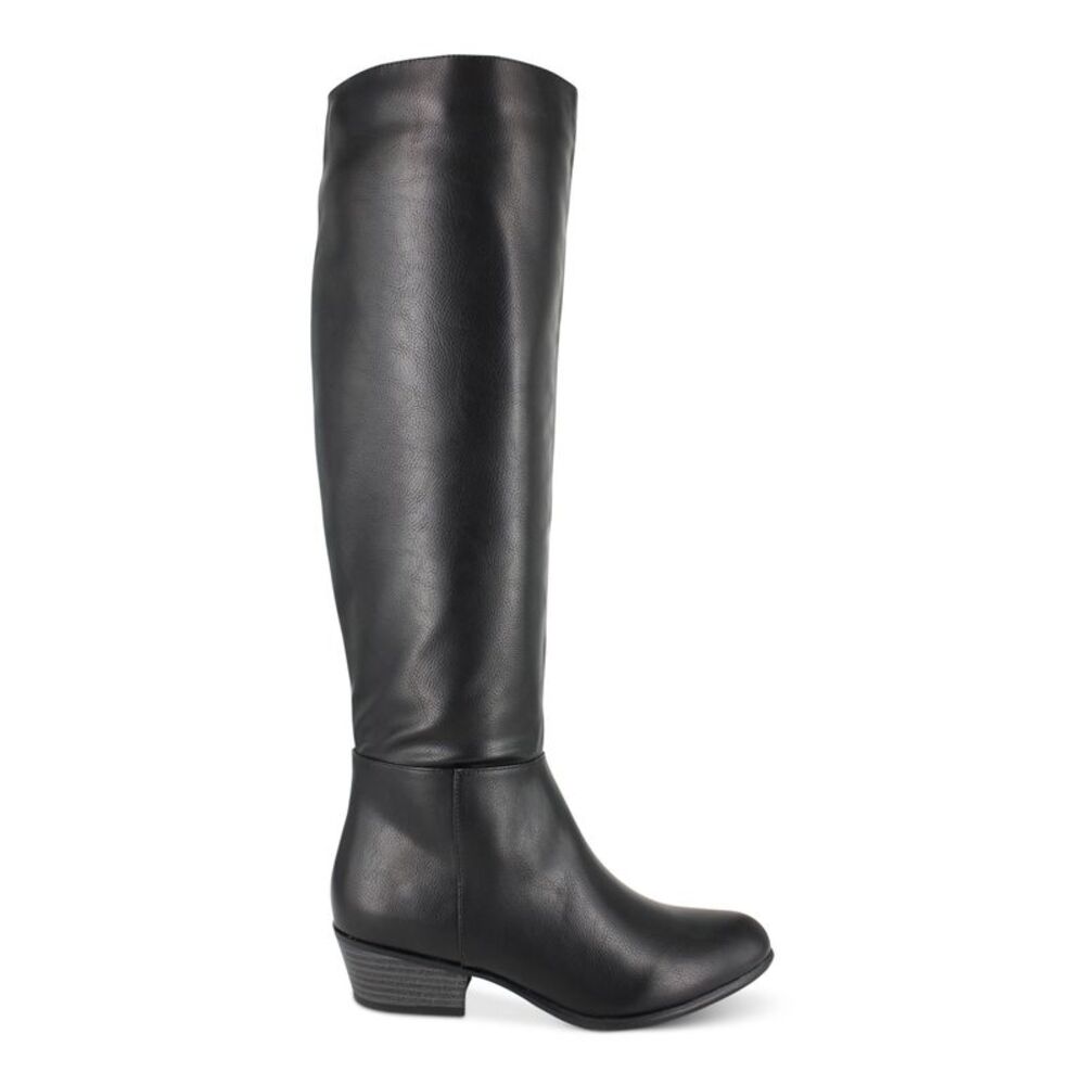 ESPRIT Womens Black Almond Toe Block Heel Zip-Up Dress Boots 7.5